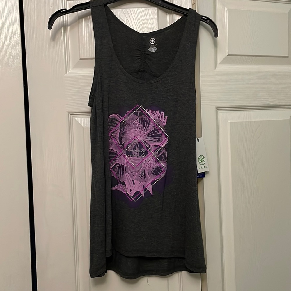 GAIAM Brand New Grey Small Yoga Tank Top
